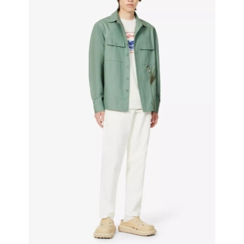 REESE COOPER canvas overshirt jacket color Oat Grass Sz L NWT $428